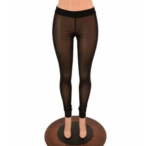 High-Waisted Mesh Leggings